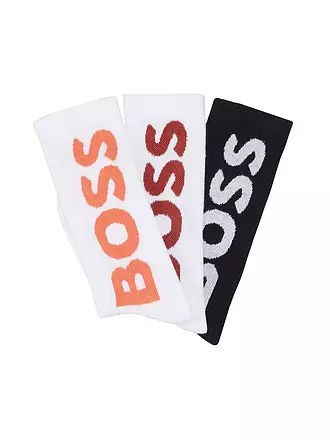 BOSS | Lot de 3 paires de chaussettes open miscellaneous | weiss